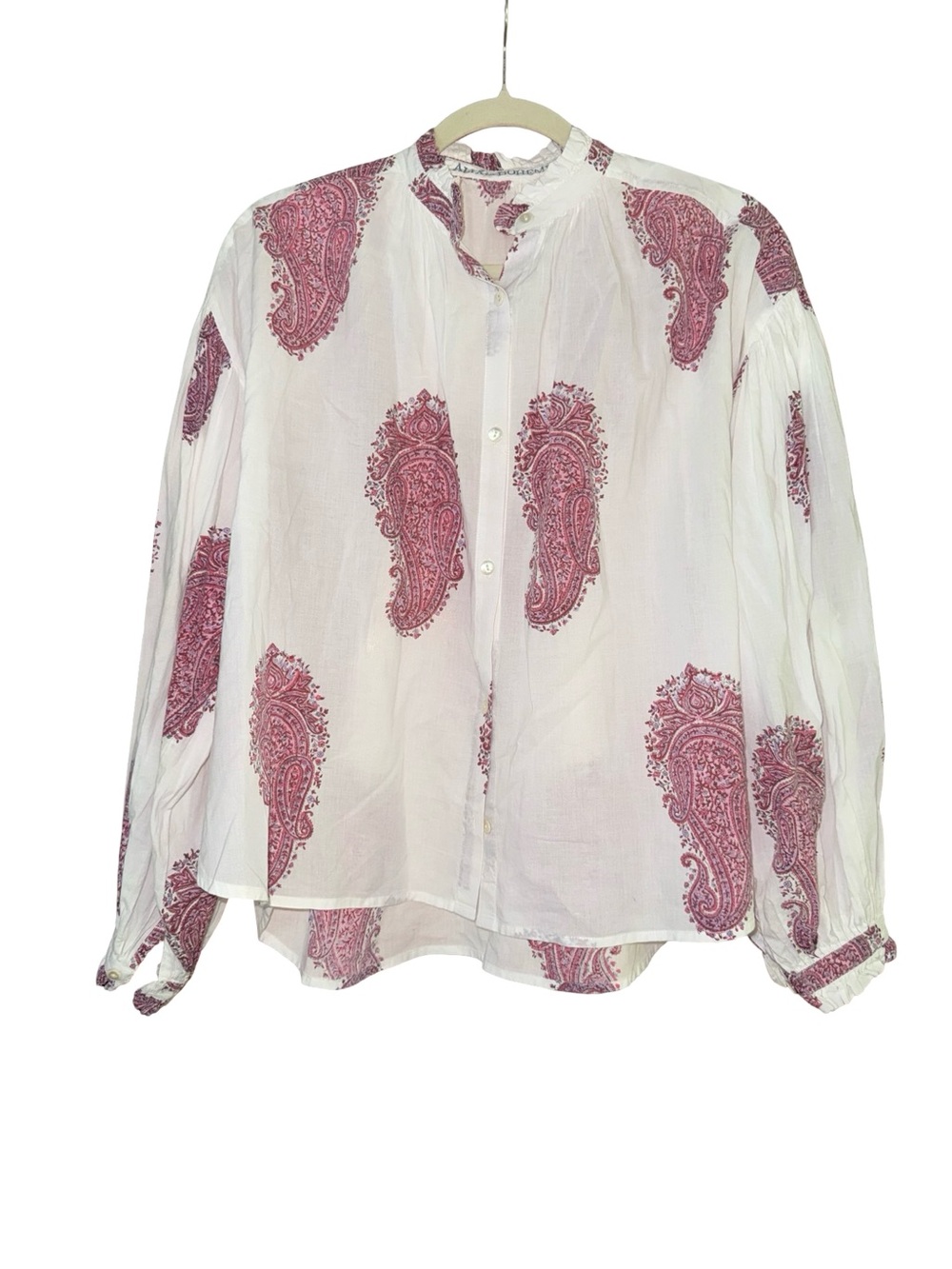 Alix of Bohemia Paisley Print Mock Neck Blouse